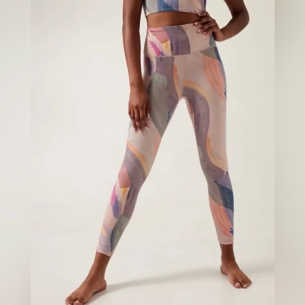 Athleta Elation Ultra High Rise 7/8 Legging in Vibrance Orchid Pink size X-Small